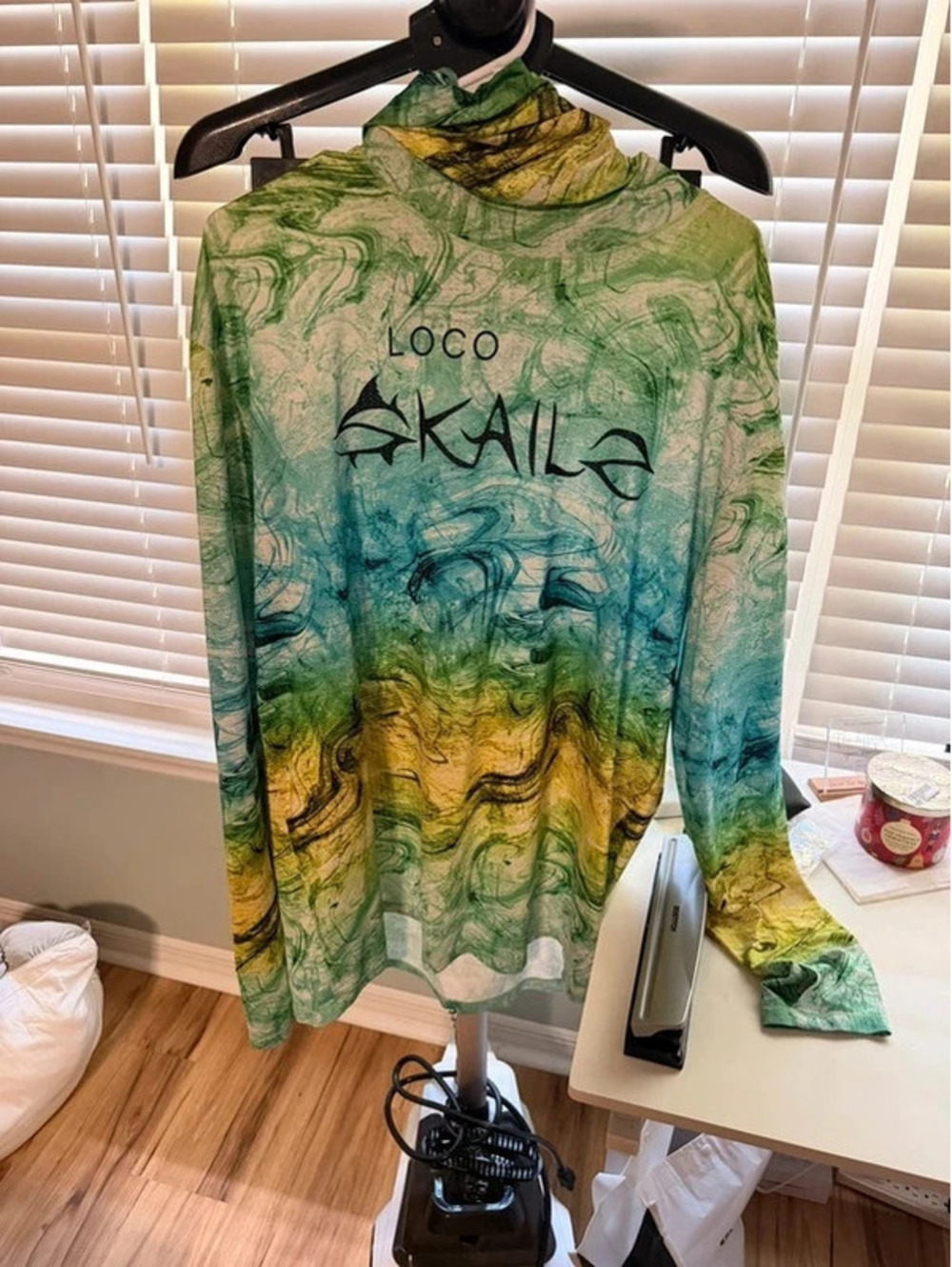 Loco Skail Performance Fish XXL Long Sleeve Shirt with Hood